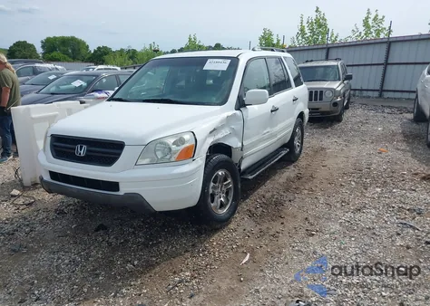 2003 Honda Pilot Ex-L from USA, damaged, VIN 2HKYF18593H537237